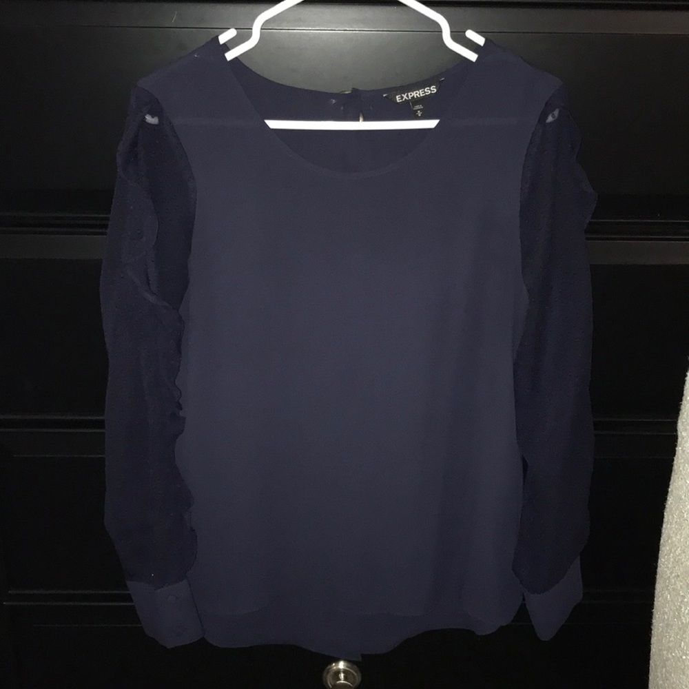 Navy Button Up